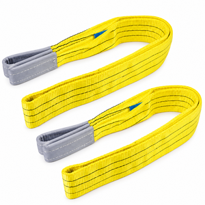 Sangle de levage plate en polyester 3 tonnes 75 mm × 3 m, sangle haute performance avec boucles renforcées, approvisionnement direct usine - Product Image 5