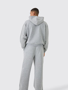 Customized Hooded Solid Quick Dry Printed Men Winter Tracksuit 100% Cotton Heavyweight Fleece Pullover Jogging - Product Image 2