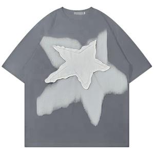 T-shirt pour homme en coton 100% surdimensionné et lourd, à épaules tombantes, personnalisé, long, uni, ample, streetwear, qualité supérieure, impression numérique - Product Image 1
