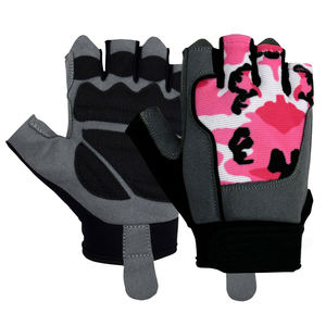 Guantes de fitness de medio dedo para mujer OEM cuero sintético de neopreno de último diseño para uso en gimnasio de levantamiento de pesas - Product Image 2