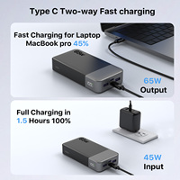 Baterías Externas NOBIS de 65W, Almacenes en EE. UU., Batería Externa de 20000mAh con Doble USB-C/USB-A, Carga Rápida para Laptop, Teléfono, Tableta