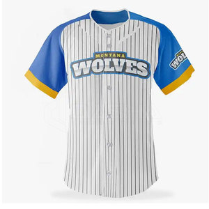 2024 nouveaux vêtements de sport maillot de Baseball personnalisé maillot de Baseball jeunesse de haute qualité avec bouton complet uniforme de Baseball pour hommes - Product Image 5