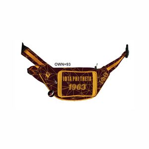 Venta al por mayor Iota Phi Theta al aire libre impermeable OEM bandolera riñonera colorido personalizado Logotipo de nylon Bum Running cinturón riñoneras - Product Image 1