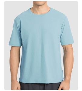 Camiseta Deportiva Versátil de Verano para Hombre, Diseño Liso, Manga Corta, Ajuste Holgado, Camiseta para Hombre - Product Image 6