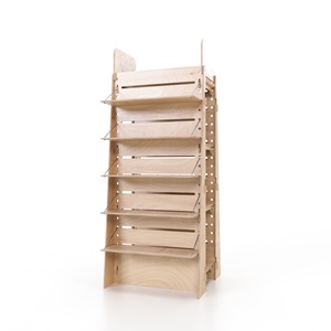 Design italiano top abbigliamento stock organizer più scaffali rack e scarpe di stoccaggio per il negozio al dettaglio - Product Image 2