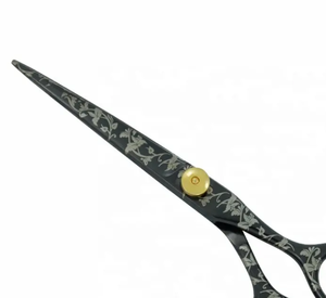 Ciseaux de rasoirs de coiffeur de dernière conception du fabricant professionnel OEM Ciseaux de cheveux en acier inoxydable avec logo personnalisé pour la beauté - Product Image 3