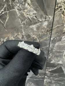 แหวนเงินแท้ 925 สำหรับผู้ชาย/ยูนิเซ็กซ์ สไตล์ฮิปฮอป ประดับเพชรโมอิสซาไนต์ พร้อมกล่องของขวัญ - Product Image 4