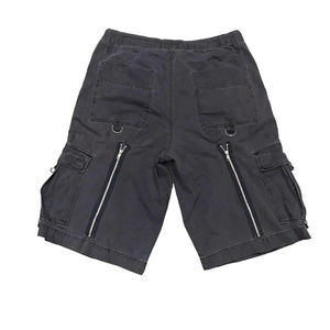 Pantalones cortos de mezclilla lavados de algodón 100% de alta calidad hechos a medida para hombres, ropa de calle con cremallera, estilo recto de cintura media para el verano - Product Image 2