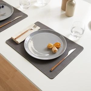Sets de table en cuir faits à la main, de luxe, de qualité supérieure, résistants à la chaleur, durables, imperméables, pour la maison, l'hôtel, usage quotidien, LPM-0033 - Product Image 3