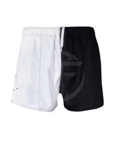 กางเกงขาสั้นรัดกล้ามเนื้อแฟชั่นสำหรับผู้ชายเอวยางยืดแบบปิดกลางเอวระบายอากาศได้แบบแห้งเร็วผ้าโพลีเอสเตอร์ - Product Image 2