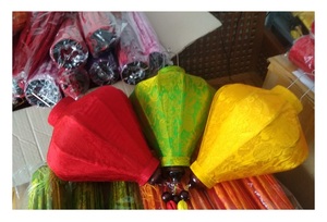 Decorative Hoi an Silk <b>Lantern</b> From Vietnam Made From Natural <b>Bamboo</b> Frame Very Flexible With Best Price - Product Image 2