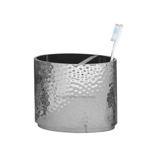 Porte-brosse à dents en acier fini rustique Support de dentifrice de couleur marron au milieu du siècle pour l'utilisation de la salle de bain de l'hôtel à la maison - Product Image 4