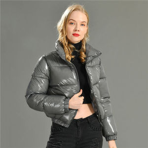 Veste matelassée courte pour femme, saison hivernale, vente en gros, design personnalisé, vestes à bulles unisexes, 2026, veste à bulles légère en duvet - Product Image 2