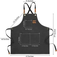 Tablier de cuisine sans manches en cuir thermique moderne de haute qualité, personnalisable (logo, couleurs, tailles) pour barbier, café, restaurant