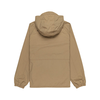 Veste coupe-vent d'hiver à col montant et capuche personnalisable avec logo OEM pour hommes, grande taille, pour sports de plein air, écologique et respirante