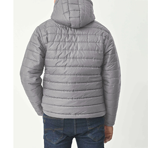 Chaqueta acolchada de invierno de alta calidad personalizada para hombre, abrigo elegante cálido de relleno premium a prueba de viento para clima frío - Product Image 2