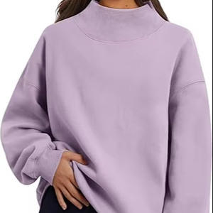 Sudadera holgada con estilo para mujer, Top de mezcla de algodón para la temporada de otoño e invierno - Product Image 1