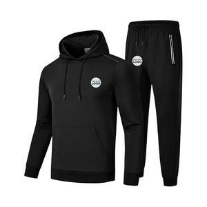 Men's <b>Tracksuit</b> Winter Hooded Sweatshirt and Sweatpants 2 Piece Set Casual Sweatsuits - Product Image 2