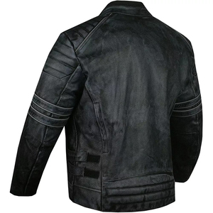 OEM Wholesale quality 2025 <b>Genuine</b> <b>Leather</b> <b>Jacket</b> Unisex Cowhide Fabric Fashion Men Winter Casual <b>Leather</b> <b>Jackets</b> for Winter - Product Image 2