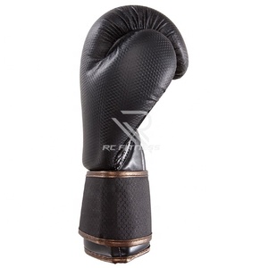 Gants de boxe MMA en cuir de vachette avec fermeture auto-agrippante, personnalisables pour l'entraînement - Product Image 2