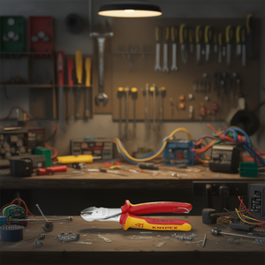 Alicates de Corte Diagonal de Alta Potencia Knipex con Certificación VDE, Recubrimiento de Cromo y Mangos Aislados Multicomponentes - Product Image 3