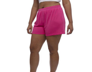 Pantalones cortos de baloncesto con logotipo personalizado para mujer, Shorts deportivos de cintura elástica de malla - Product Image 5