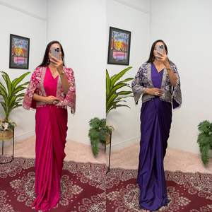 Último diseñador Banarasi seda suave Saree blusa cosida pieza aspecto rico indio pakistaní mujeres fiesta desgaste precio al por mayor - Product Image 6