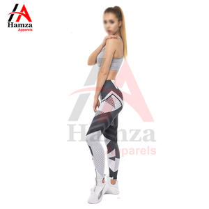 High Waist Yoga Leggings Breathable Casual Solid Customized Color Flannel 80% <b>Nylon</b> 20% Spandex 180 GSM Seamless Durable Elastic - Product Image 5