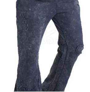 Chándal de lavado ácido para hombre, ropa informal de manga larga, venta al por mayor, chándales de lavado ácido para hombre personalizados - Product Image 6