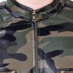 Chaqueta de cuero de motorista para hombre de alta calidad 2025, chaqueta de cuero con cremallera y cuello levantado de manga larga - Product Image 6