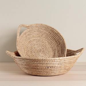 Nouveau design de bol en herbe de mer, accessoires de rangement de cuisine, panier en herbe de mer écologique avec poignées - Product Image 1