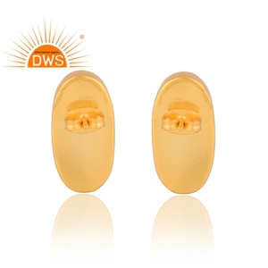 ต่างหูอัญมณีมรกตธรรมชาติชุบทอง18K สำหรับผู้หญิงสินค้ามาใหม่ - Product Image 2