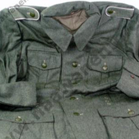 Fabricant pakistanais de manteaux pour hommes, coupe-vent, style allemand M40 de la Seconde Guerre mondiale, gris champêtre, 100% laine, tunique de terrain allemande M40 de la Seconde Guerre mondiale