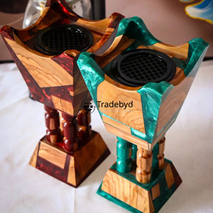 Brûleur d'encens en résine de qualité supérieure, fait main, de luxe, pour la maison, la méditation, le yoga, l'aromathérapie, la décoration - Product Image 1