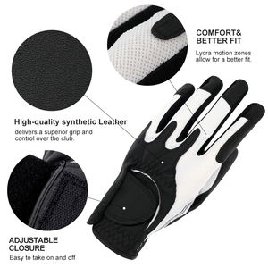Gants de golf en cuir Cabretta de qualité supérieure Soft Fit Gants de golf respirants antidérapants Gants de golf d'hiver pour hommes et femmes - Product Image 4