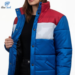Chaqueta de Invierno Acolchada de Moda Casual para Mujer, Talla Grande, Impermeable, Tejida, Estampada, Tipo Bomber, Servicio OEM - Product Image 5