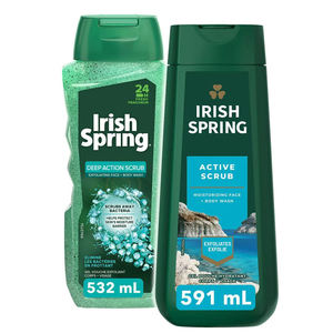 Irish Spring Active Scrub Gel Douche Hydratant Visage + Corps 591ml - Product Image 6