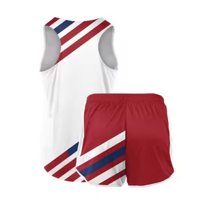 Último diseño personalizado pista y campo uniforme transpirable deportes al aire libre uniforme personalizado Impresión logotipo OEM servicio uniforme - Product Image 2