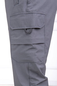 Pantalon tactique en tissu coupe skinny 100% coton, décontracté, couleur anthracite, confortable, flexible, coupe régulière, approvisionnement en gros - Product Image 4