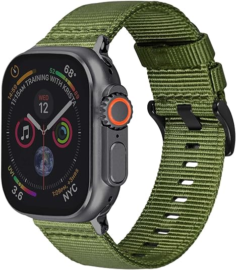 Verde Oliva/hebilla negra