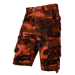 Pantalones cortos Cargo informales de verano para hombre, de algodón de secado rápido, multibolsillo, estilo deportivo, medio elástico, calle alta, patrón sólido, lona de invierno - Product Image 1