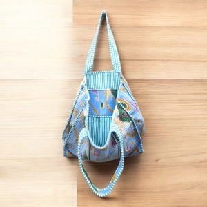 Bolso de Mano de Hombro Estilo Bohemio Vintage Acolchado de Terciopelo para Mujer, Forro de Lona, Cierre de Cremallera, Ligero, para Compras y Viajes, Color Cielo - Product Image 2