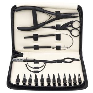 ชุดคีมต่อผมอเนกประสงค์ทำจากสแตนเลสสีดำด้านคลิปหนีบผมแบบเข็มดึงห่วงตะขอ - Product Image 1