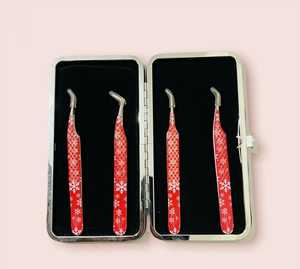 Sevmek Surgical Private Label Stainless Steel Eyelash Tweezers for Eyelash Extension <b>Tools</b> Paper-Coated Lash Design <b>Smooth</b> - Product Image 4