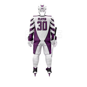 Uniforme de hockey sur glace durable pour équipe, avec tissu en maille respirant, polyester léger et écologique pour une performance optimale lors des matchs - Product Image 3