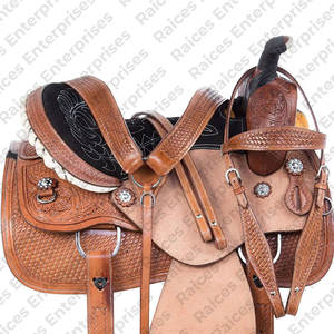 Sillín de caballo hecho en fábrica más vendido hecho en cuero fabricante al por mayor sillín de caballo inglés de alta calidad a la venta - Product Image 3