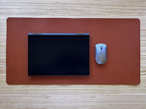 Office Genuine <b>Leather</b> <b>Desk</b> <b>Mat</b> Luxury Smell Proof Dustproof Protection Eco-Friendly Heavy Duty Premium Smooth Writing Surface - Product Image 4