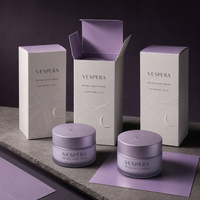 Caja de Embalaje Plegable Personalizada para Crema de Noche con Retinol, Cartón para Envase de 50 ml, Marca Privada, OEM, ODM, Proveedor Mayorista