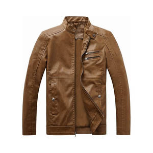แจ็กเก็ตหนังแท้สำหรับผู้ชายเสื้อแจ็คเก็ตหนังแท้ดีไซน์แบบใส่ได้ทั้งชายและหญิงสินค้ามา2025 - Product Image 5