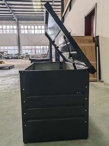 Boîte de rangement en métal d'extérieur, <span class=keywords><strong>coffre</strong></span> de rangement de <span class=keywords><strong>jardin</strong></span> durable et résistant aux intempéries pour les outils de <span class=keywords><strong>jardin</strong></span>, les équipements, les coussins, l'organisation - Product Image 4